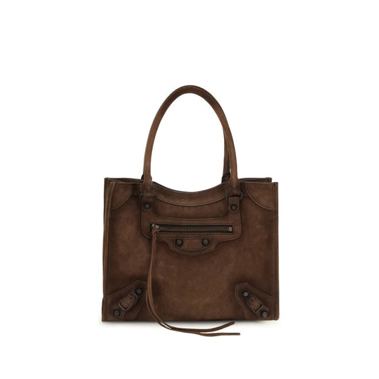 Balenciaga Brown Calf Leather Bos Taurus Shoulder Bag
