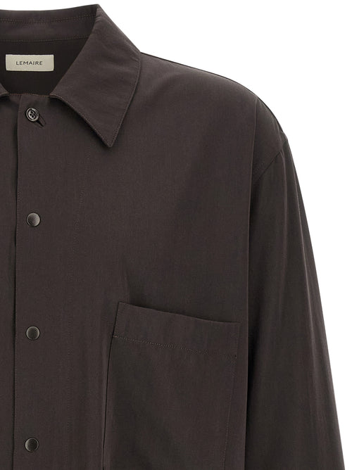 Lemaire Brown Wool Blouse