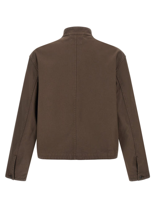 Lemaire Brown Cotton Full-Length Jacket