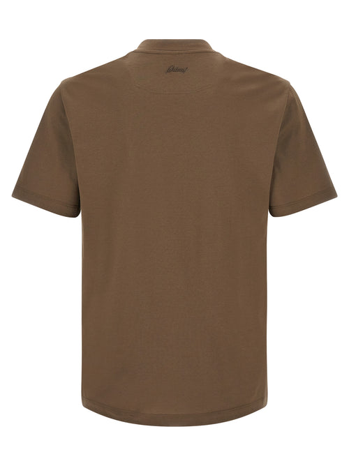 Brioni Brown Cotton T-Shirt