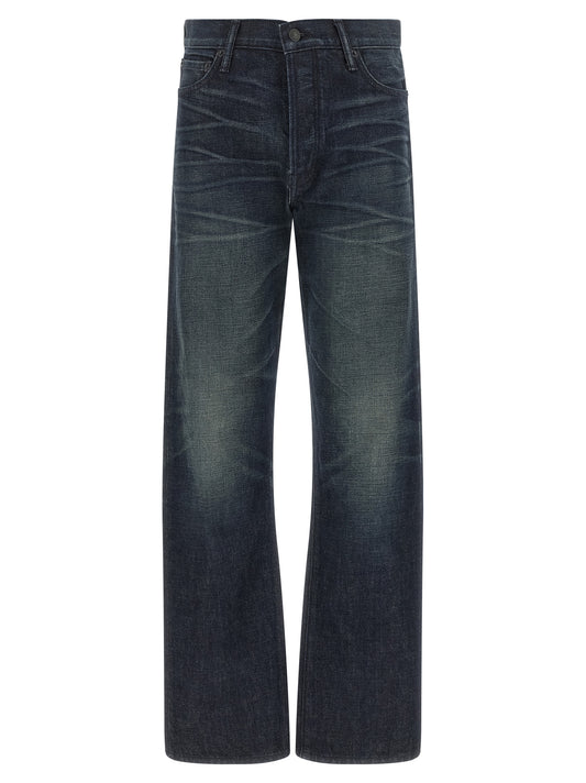 Tom Ford Blue Cotton Jeans Denim