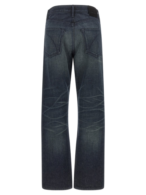 Tom Ford Blue Cotton Jeans Denim