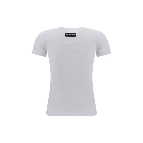 Marine Serre White Cotton T-Shirt