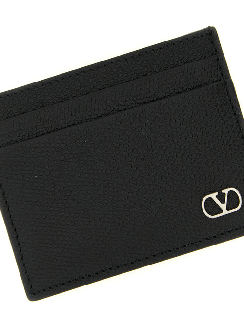 Valentino Garavani Black Calfskin Cardholder