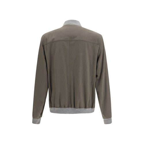 Brunello Cucinelli Bicolor Cashmere Bomber
