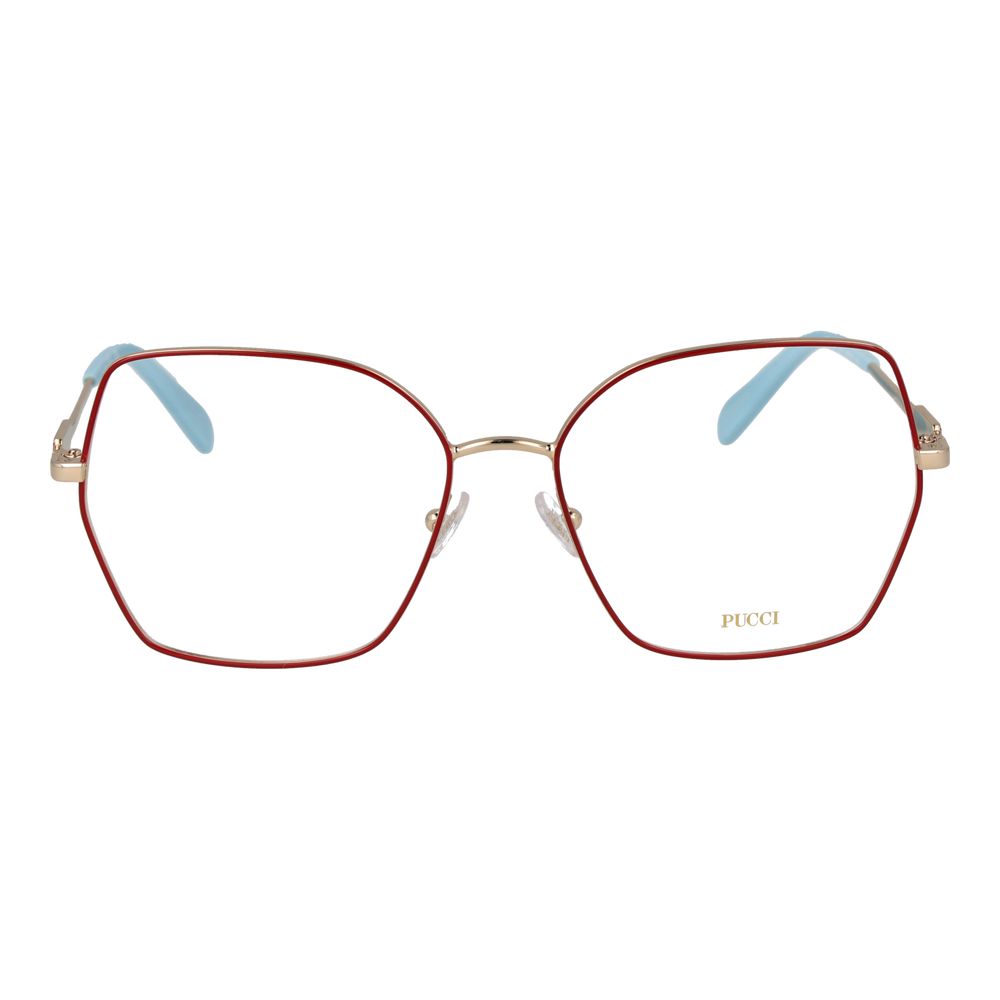 Emilio Pucci Red Metal Glasses (Frames)