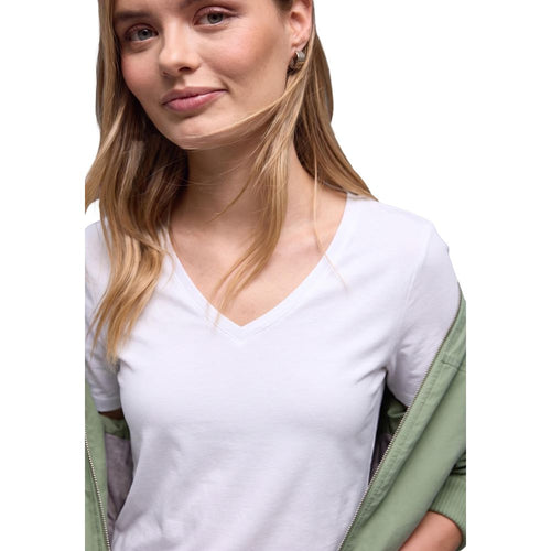 Street One White Cotton Long Sleeve T-Shirt