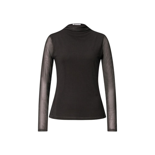 Street One Bicolor Polyester Long Sleeve T-Shirt