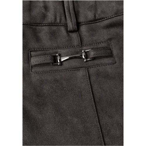 Street One Brown Polyester Casual Pants