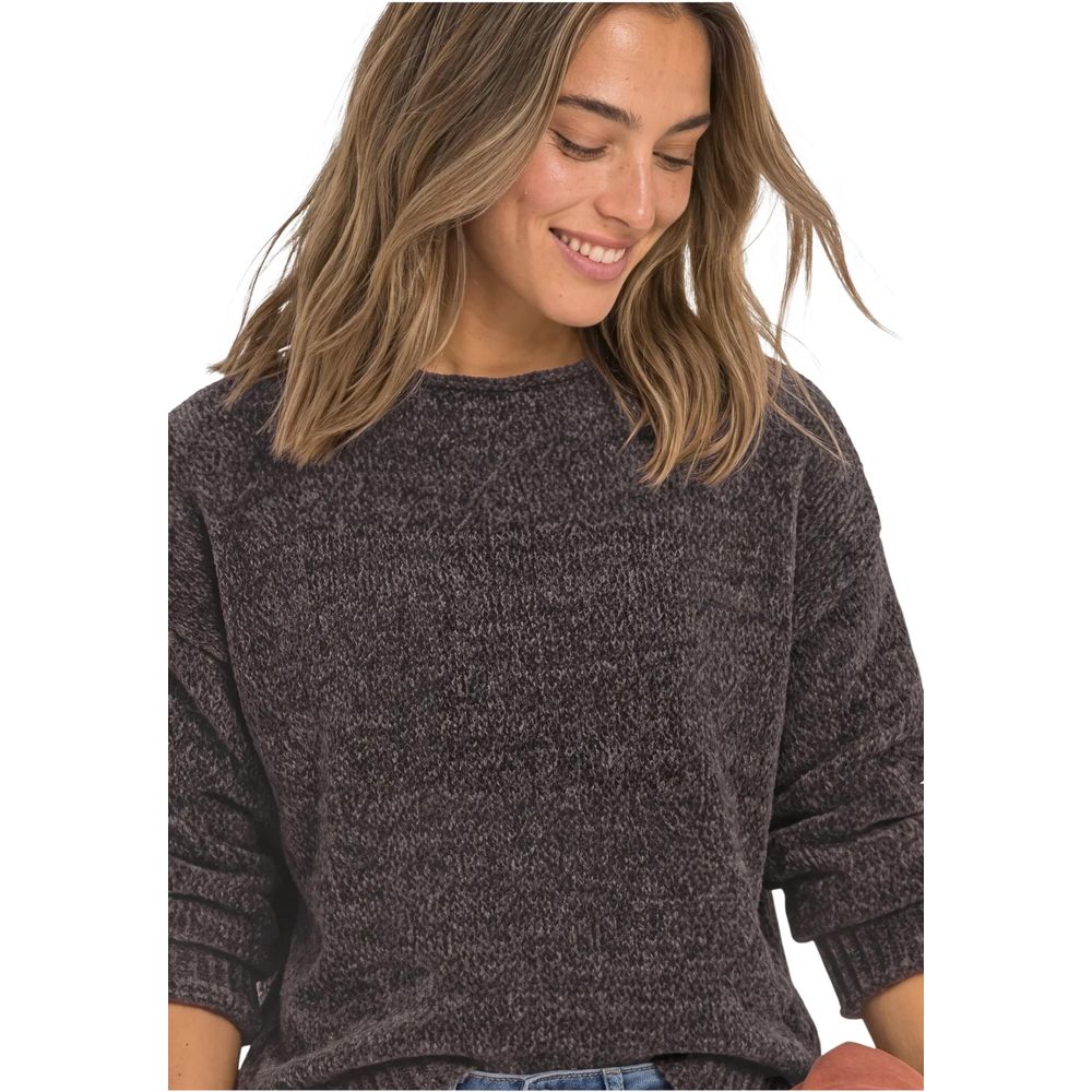 Street One Brown Polyester Sweatshirt