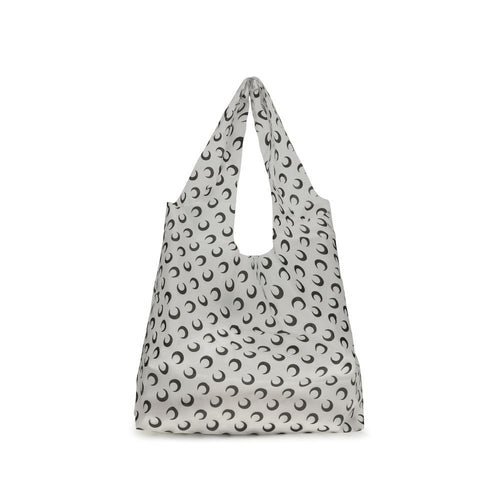 Marine Serre White Polyurethane Shoulder Bag