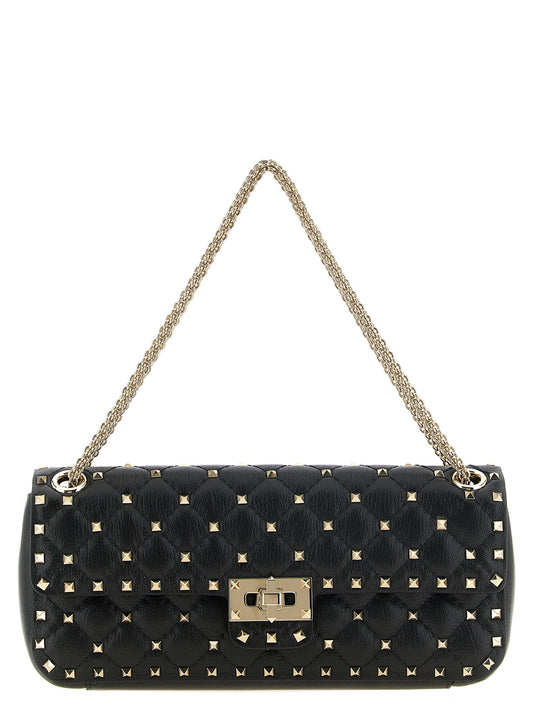 Valentino Garavani Black Goatskin Shoulder Bag