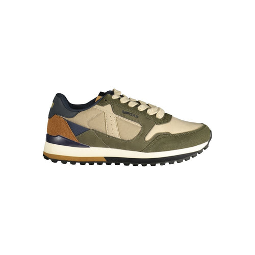 Gas Beige Polyurethane Men Sneaker