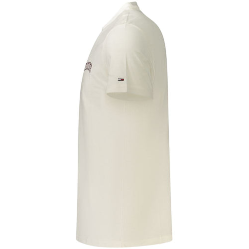 Tommy Hilfiger White Cotton Mens T-Shirt