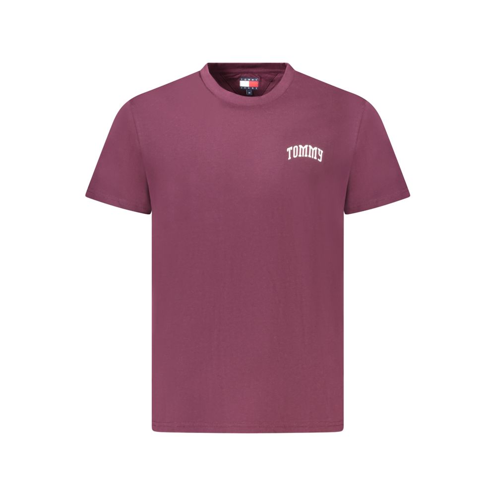 Tommy Hilfiger Purple Cotton Men's T-Shirt