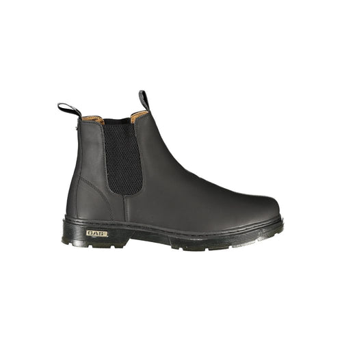 Gas Black Polyurethane Men's Ankle Boots