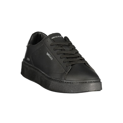 Gas Black Polyurethane Men Sneaker