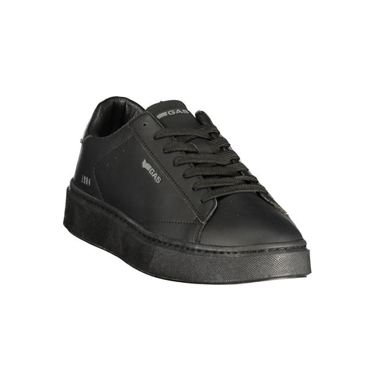 Gas Black Polyurethane Men Sneaker