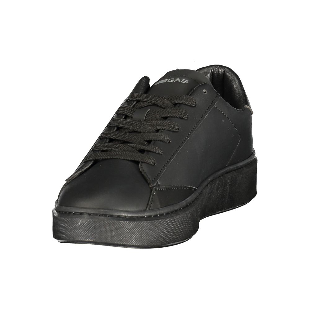 Gas Black Polyurethane Men Sneaker