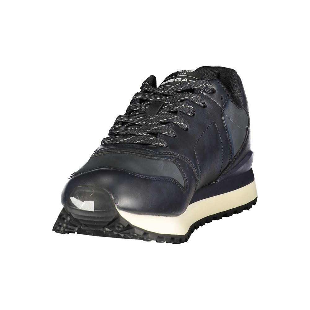 Gas Blue Polyurethane Men's Sneaker