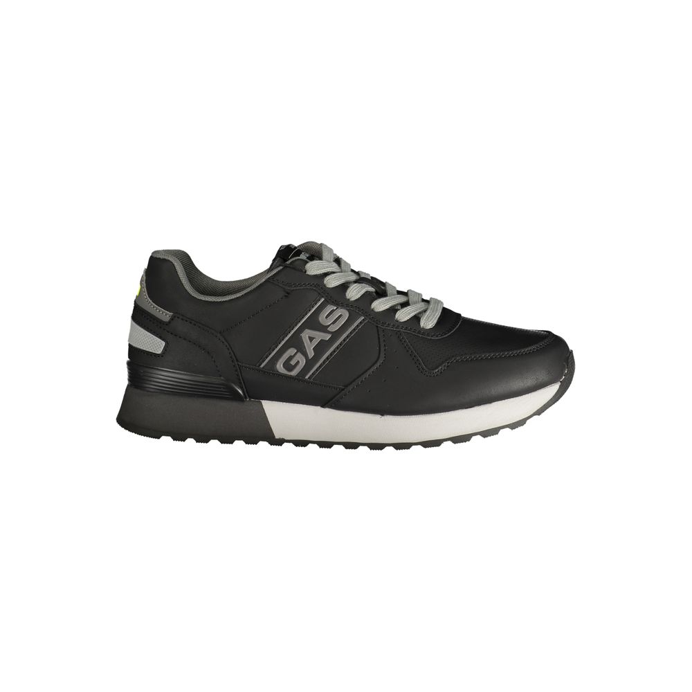 Gas Black Polyurethane Men's Sneaker