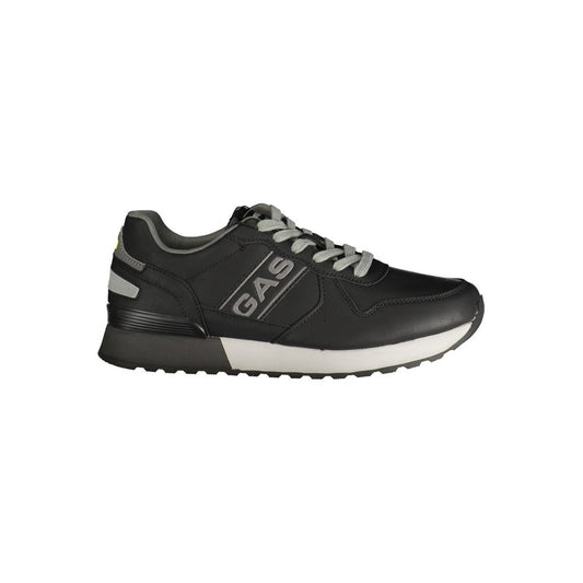 Gas Black Polyurethane Men's Sneaker