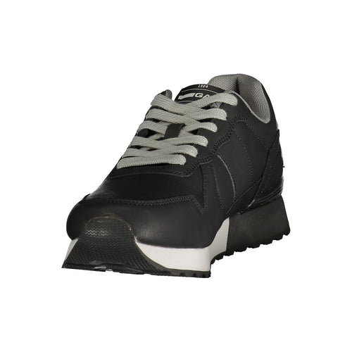 Gas Black Polyurethane Men's Sneaker
