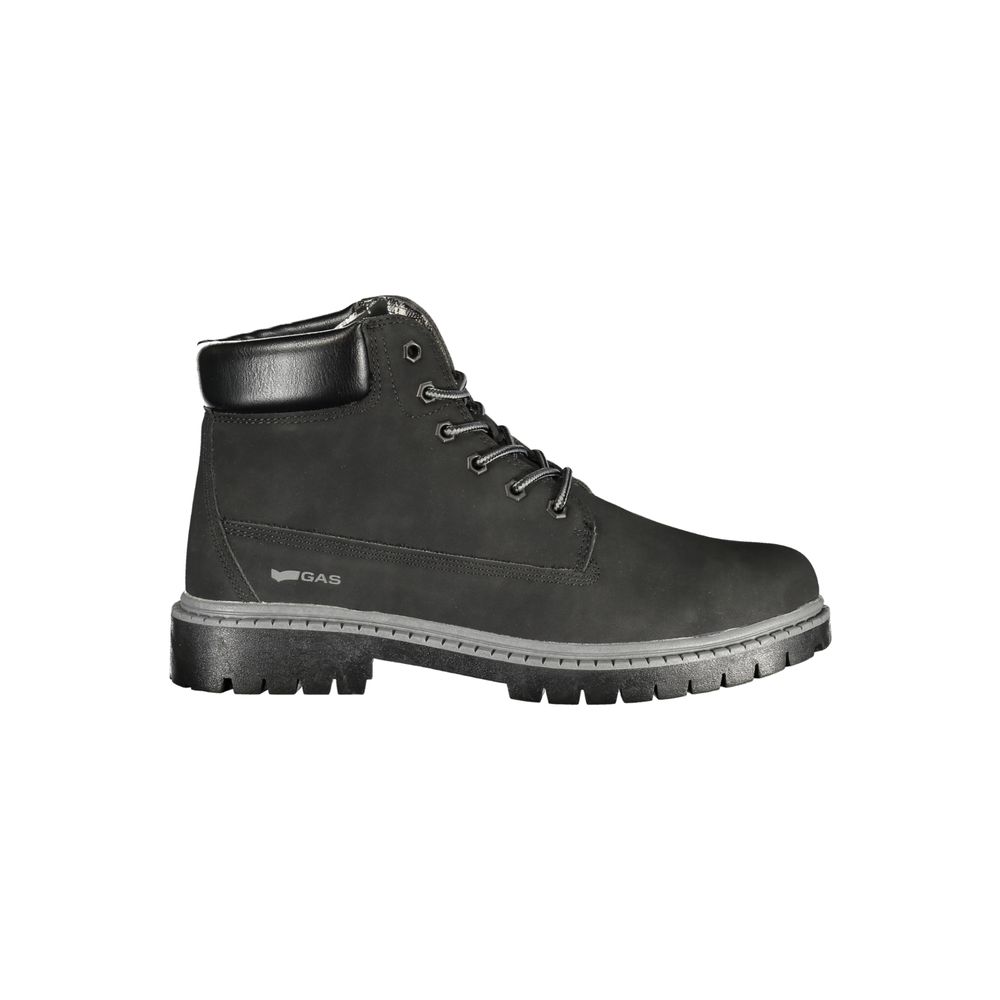 Gas Black Polyurethane Men's Stivaletti