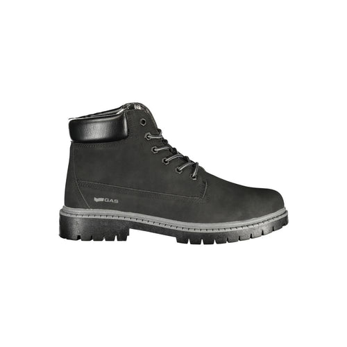 Gas Black Polyurethane Men's Stivaletti