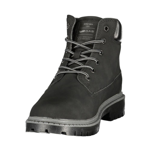 Gas Black Polyurethane Men's Stivaletti