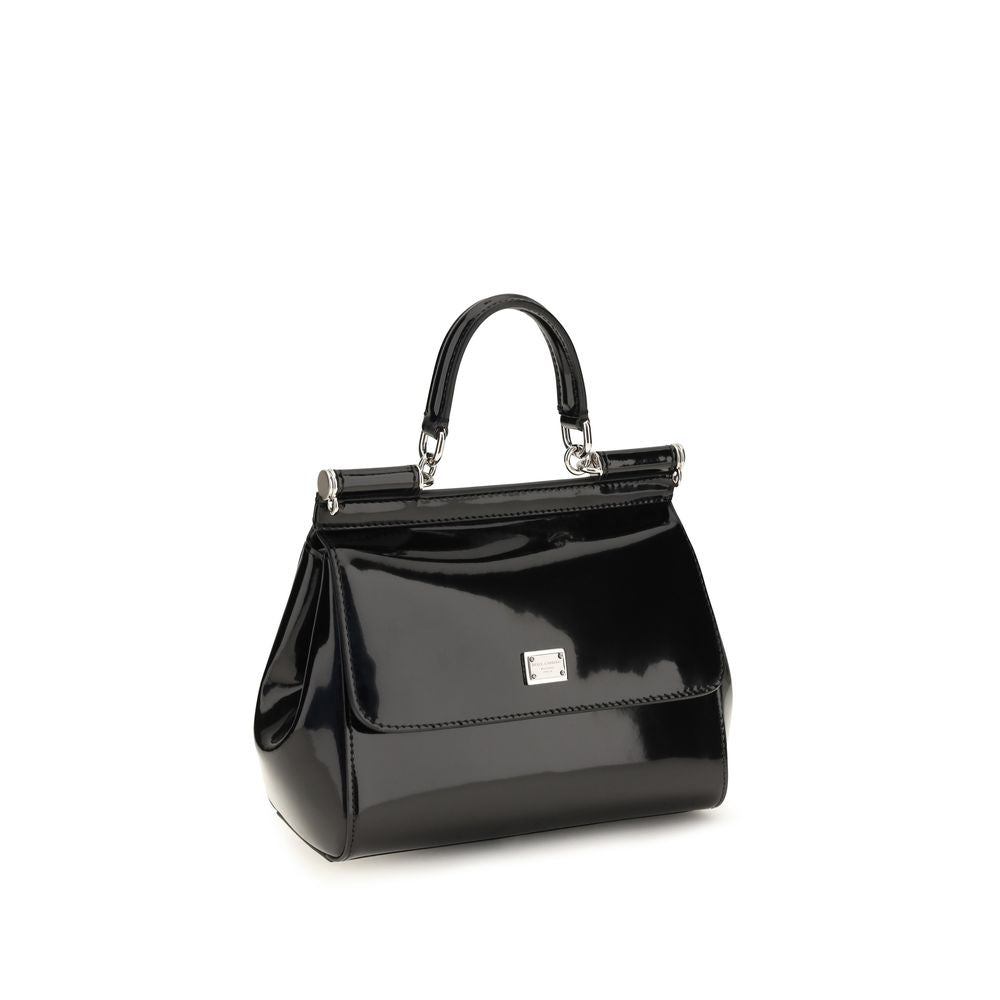 Dolce & Gabbana Black Calf Leather Handbag