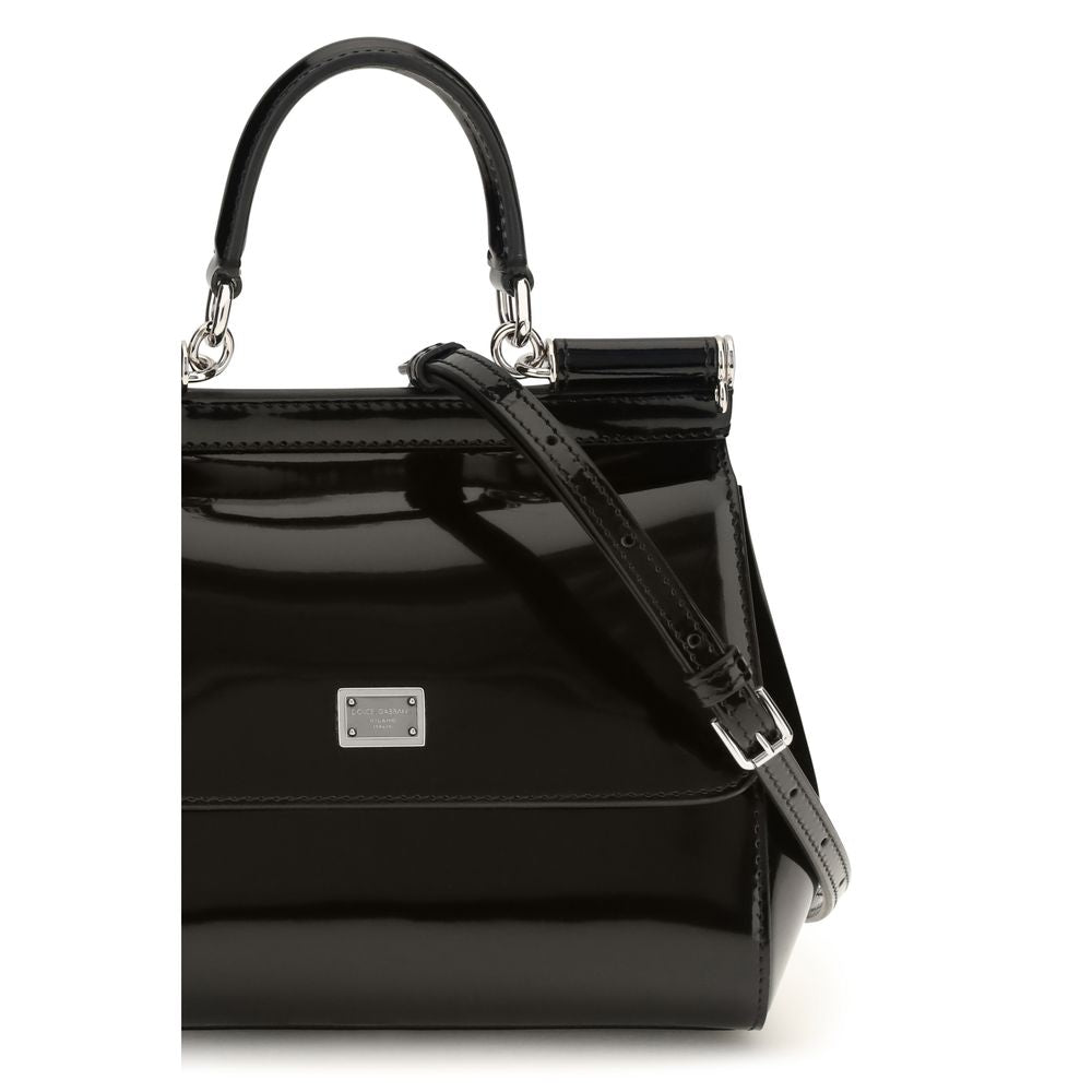 Dolce & Gabbana Black Calf Leather Handbag
