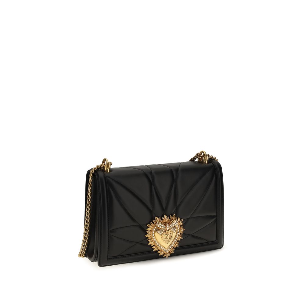 Dolce & Gabbana Black Lamb Shoulder Bag
