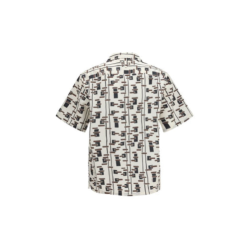 Prada Beige Cotton Pattern Shirt