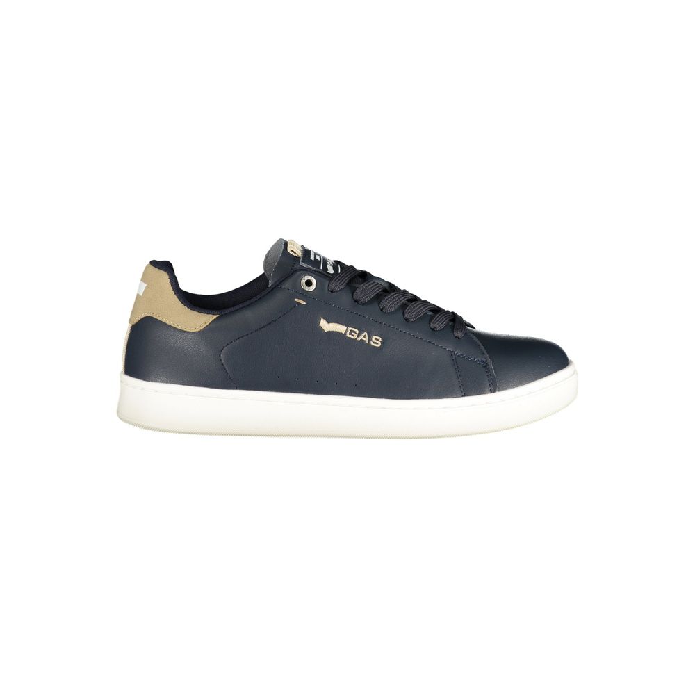 Gas Blue Polyurethane Men's Sneaker