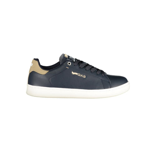Gas Blue Polyurethane Men's Sneaker