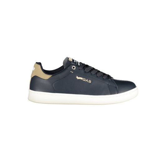 Gas Blue Polyurethane Men's Sneaker