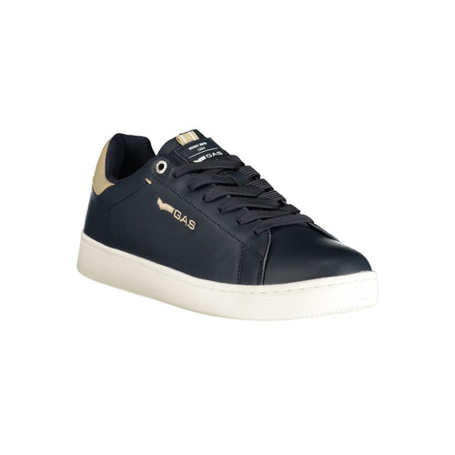 Gas Blue Polyurethane Men's Sneaker