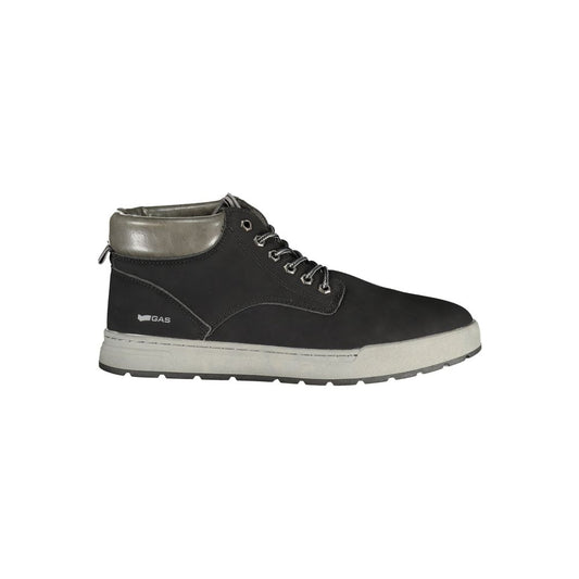 Gas Black Polyurethane Men's Sneaker