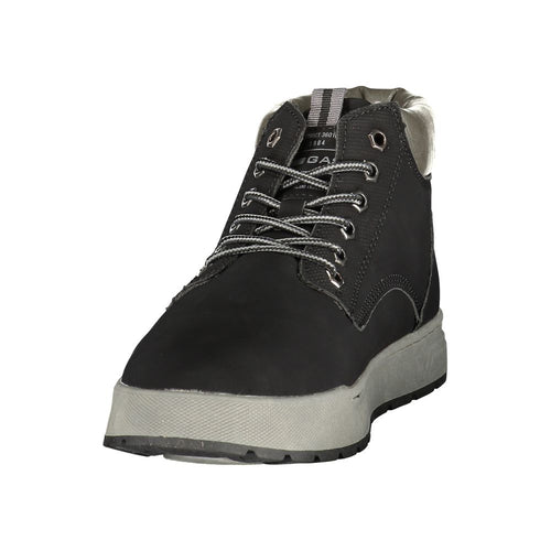 Gas Black Polyurethane Men's Sneaker