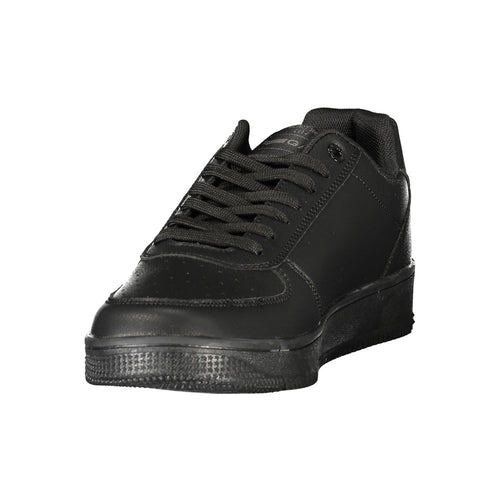 Gas Black Polyurethane Men Sneaker