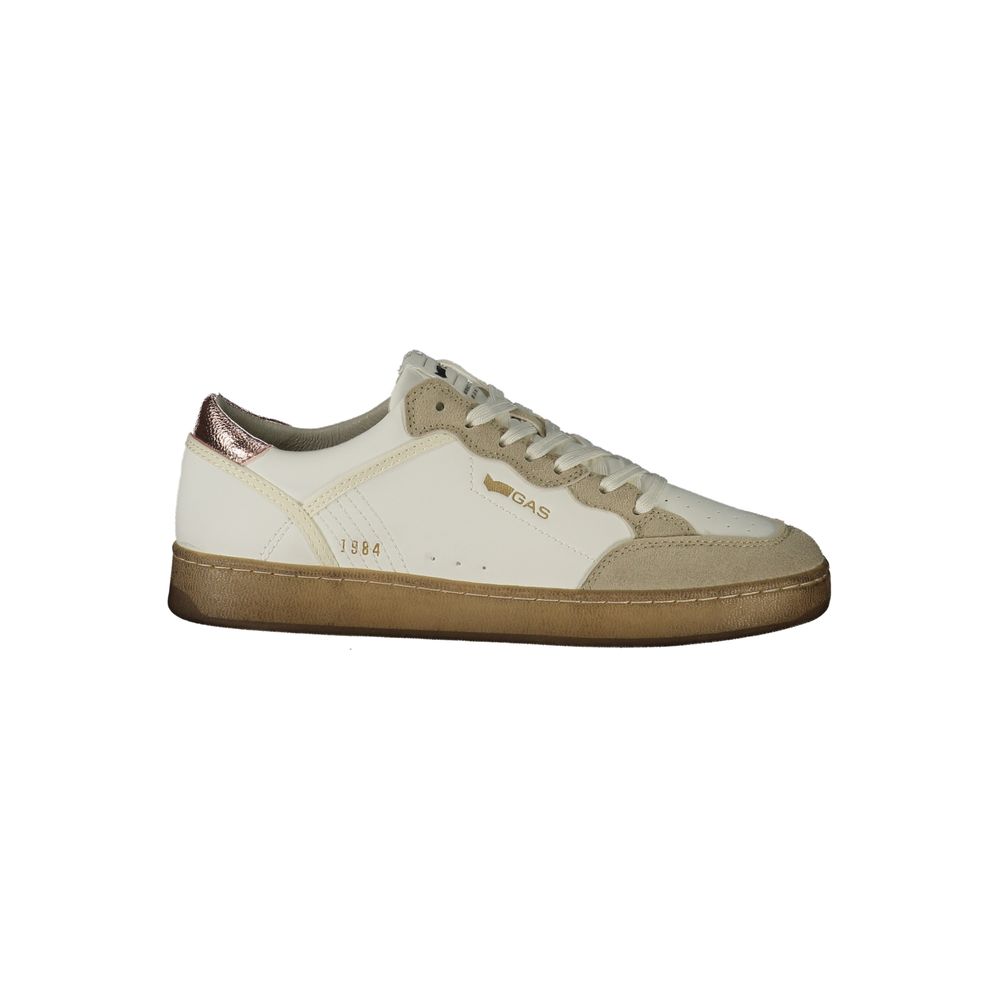Gas White Polyurethane Women Sneaker