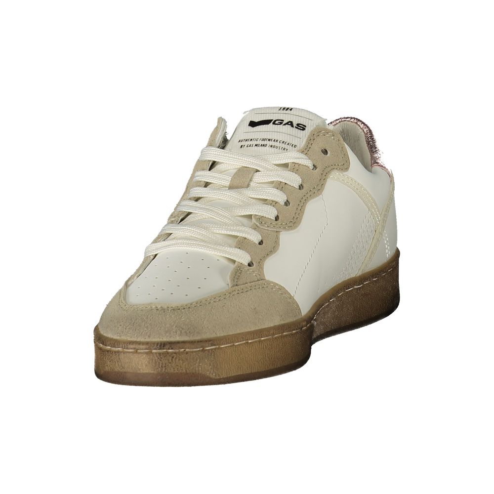 Gas White Polyurethane Women Sneaker