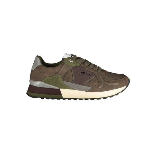 Gas Green Polyurethane Men's Sneaker