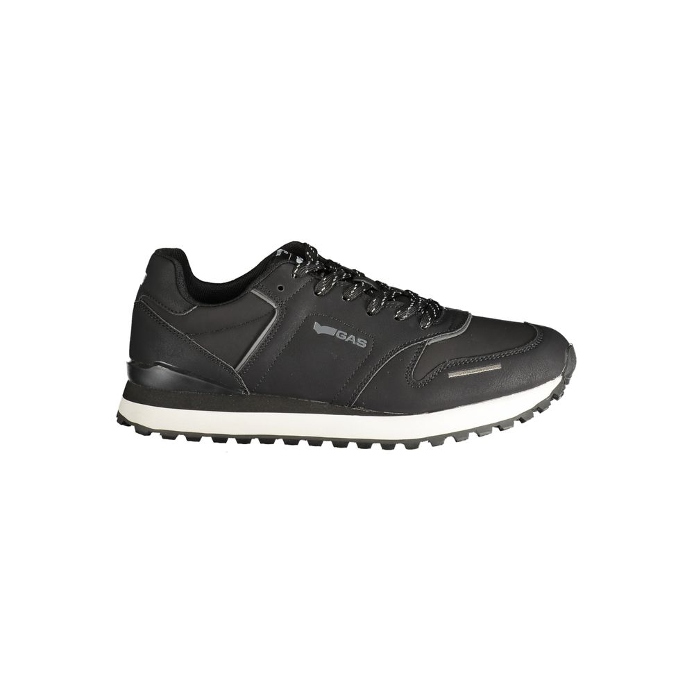 Gas Black Polyurethane Men's Sneaker