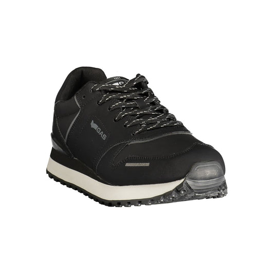 Gas Black Polyurethane Men's Sneaker