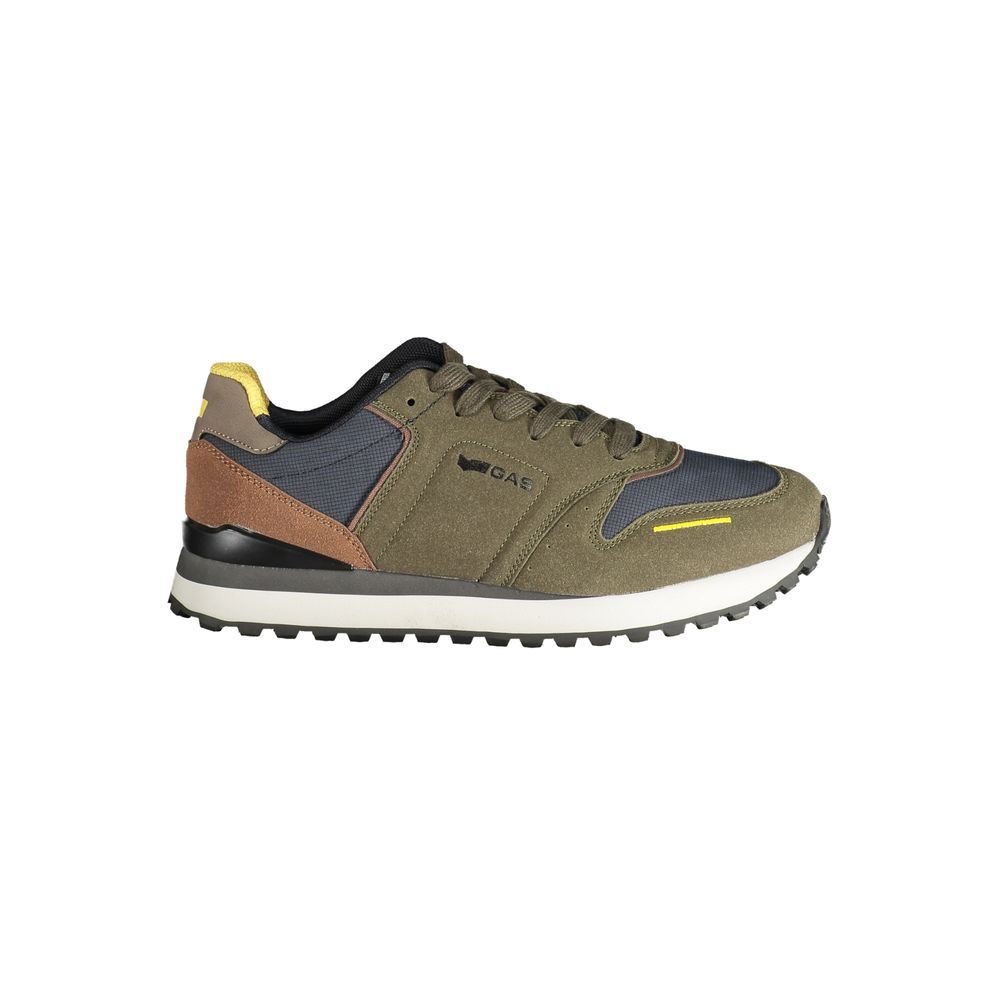 Gas Green Polyurethane Men's Sneaker