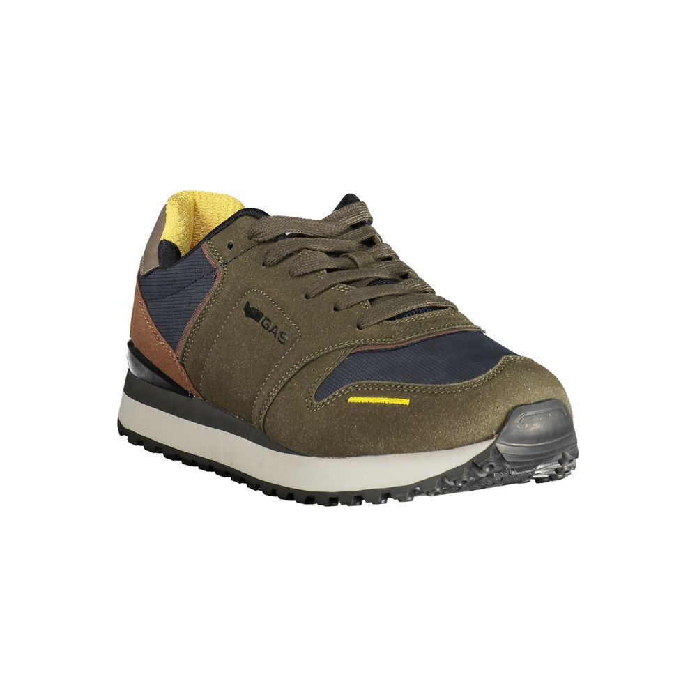 Gas Green Polyurethane Men's Sneaker