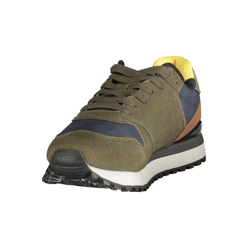 Gas Green Polyurethane Men's Sneaker