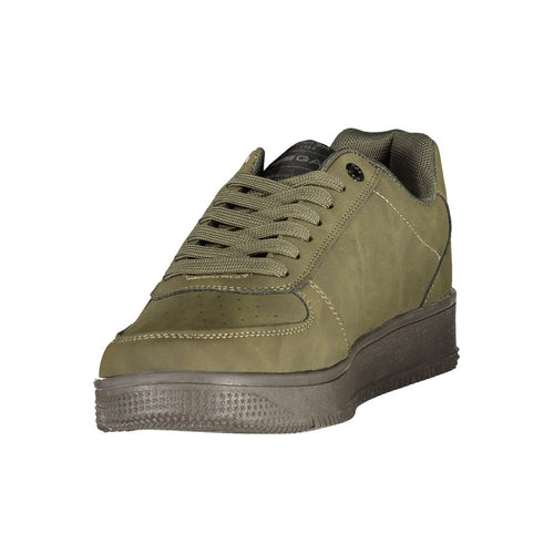Gas Green Polyurethane Mens Sneaker